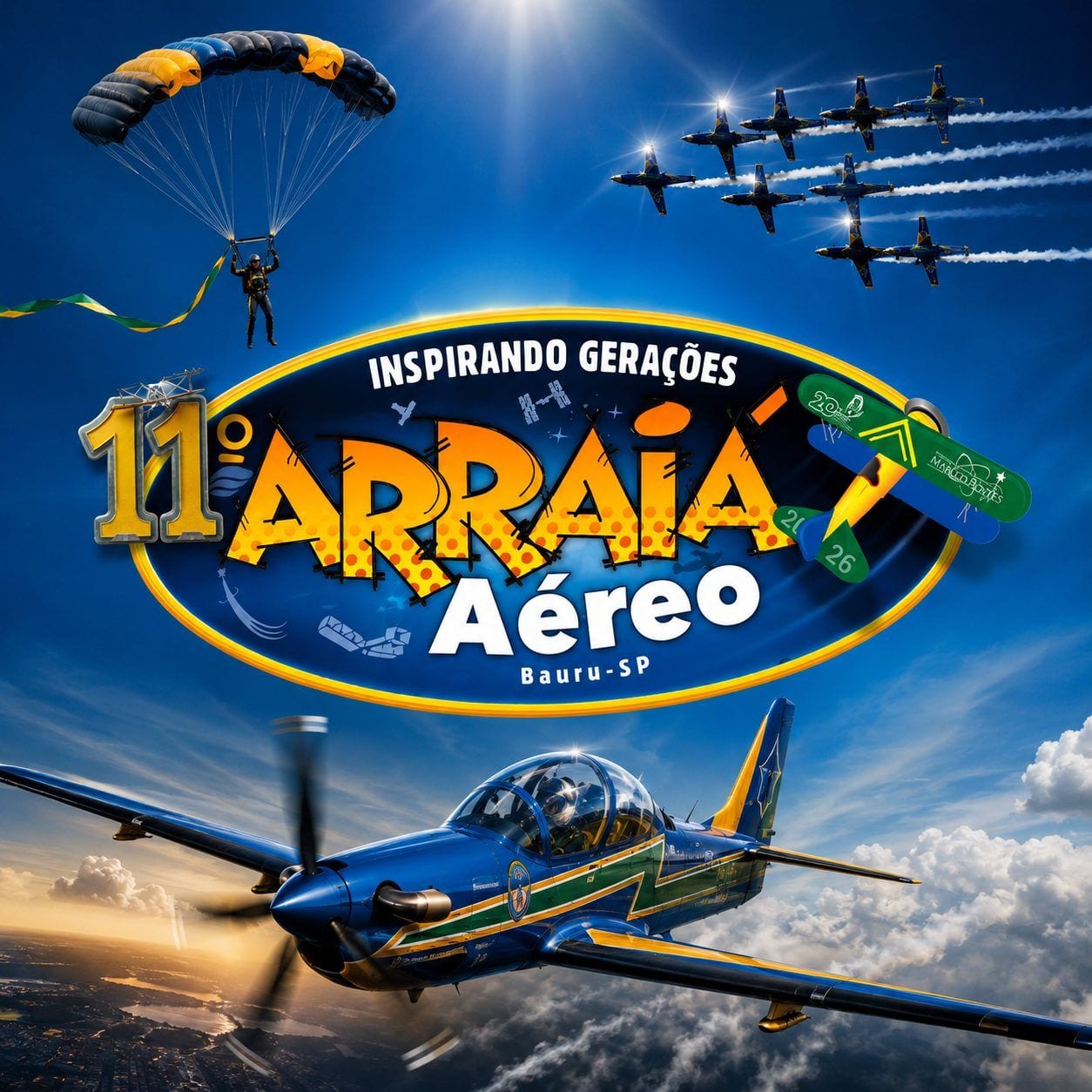 11º Arraiá Aéreo Bauru-SP 2026